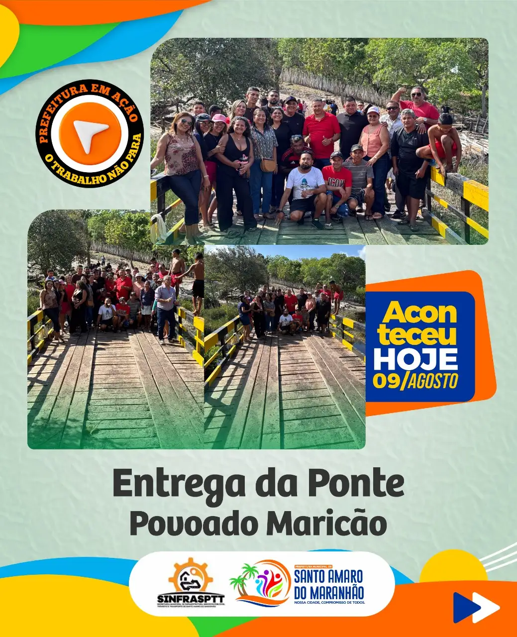 MAIS UMA PONTE ENTREGUE!