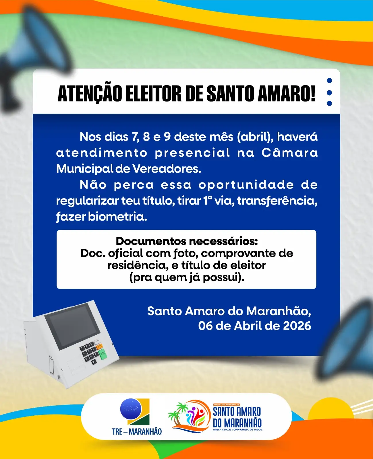 TUA VEZ ELEITOR!