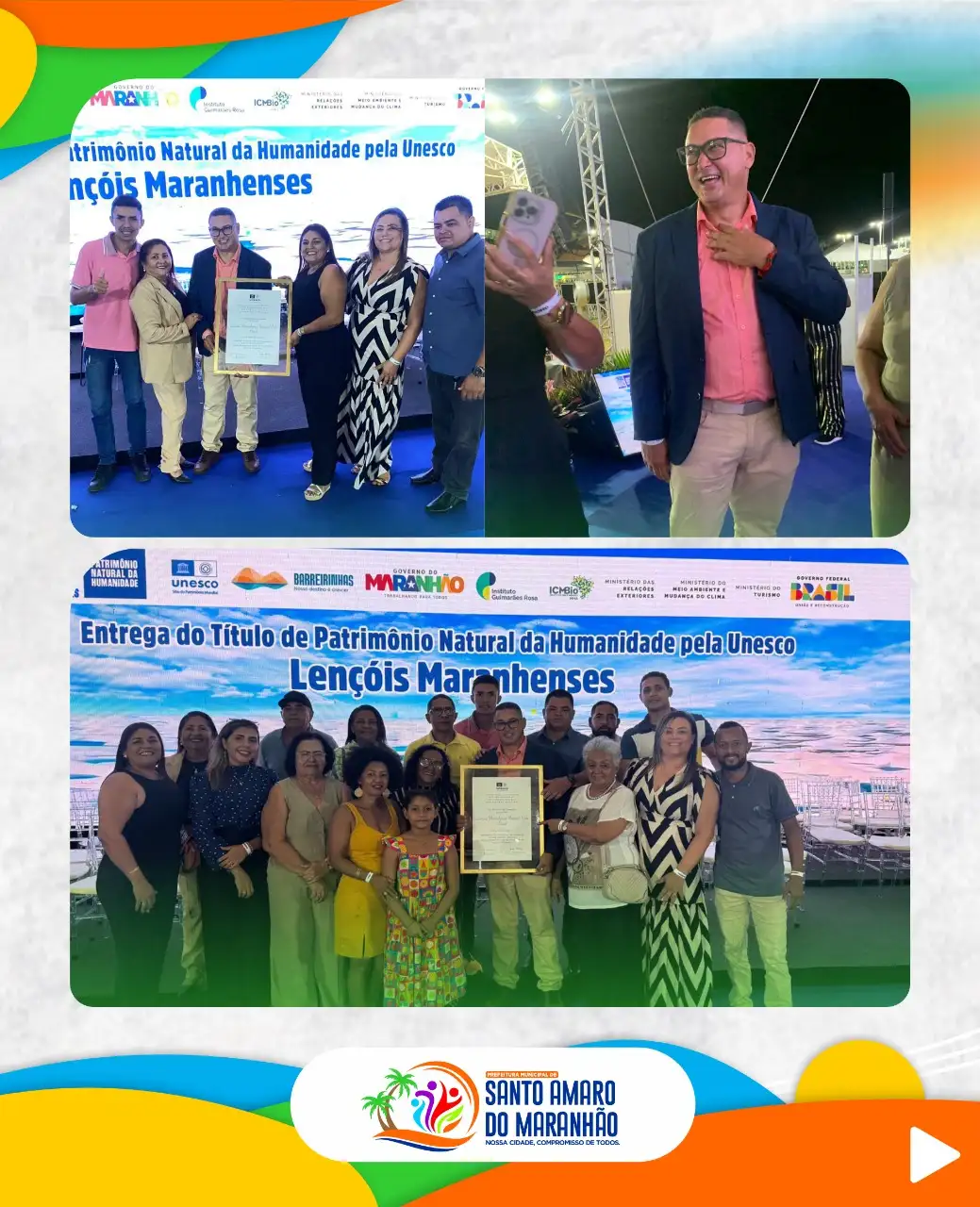 Foto 1 – ENTREGA DE TÍTULO DE PÁTRIMÔNIO NATURAL DA HUMANIDADE!
